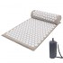 Акупунктурный массажный комплект из коврика и валика Acupressure Mat (Серый)