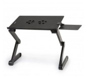 Столик-трансформер для ноутбука Laptop table T8 (Черный)