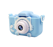 Детский фотоаппарат Childrens Fun Camera Kitty (Голубой)