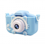 Детский фотоаппарат Childrens Fun Camera Kitty (Голубой)