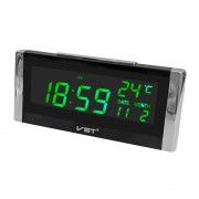 Электронные часы VST-731W-4 (Черный-ярко-зеленый)