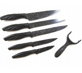 Набор ножей Crown Bird Сила Гранита (Черный)