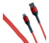 Кабель R22 USB-А to microUSB 1м (Красный)