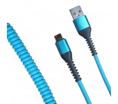 Кабель R22 USB-А to Type-C 1м (Голубой)