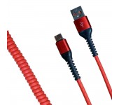 Кабель R22 USB-А to Type-C 1м (Красный)