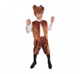 Карнавальный костюм Бурый медведь размер 32 (Коричневый)