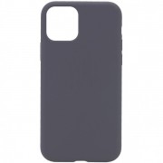 Чехол силиконовый для iPhone 12 Mini (Темно-серый)