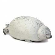Мягкая игрушка-подушка Тюлень пятнистый 100 см (Серый)