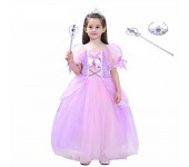 Карнавальный костюм Принцесса София DXJ6040, размер L (Розово-фиолетовый)