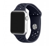 Ремешок спортивный для часов Apple Watch Band 38 40 гибкий, для пробежек, спортивный, плотно прилегающий(Синий)