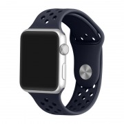 Ремешок спортивный для часов Apple Watch Band 38 40 гибкий, для пробежек, спортивный, плотно прилегающий(Синий)