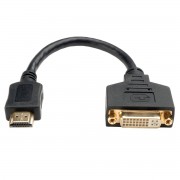 Адаптер для видео кабеля HDMI - DVI, 20 см (Черный)