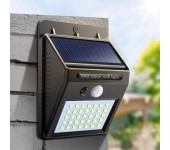 Уличный светильник на солнечной батареи Solar Interaction Wall Lamp (Черный)