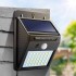 Уличный светильник на солнечной батареи Solar Interaction Wall Lamp (Черный)