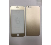 Ультратонкие кожаные стекла Front and Back для iPhone 6 (золото)
