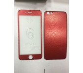 Ультратонкие кожаные стекла Front and Back для iPhone 6 plus (красный)