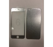 Ультратонкие кожаные стекла Front and Back для iPhone 6 plus (серебро)