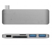 Хаб USB Combo Hub 3 in 1 USB Type-C USB 3.0 Space Grey B019PHF9UY / ST-TCUPM (серый)