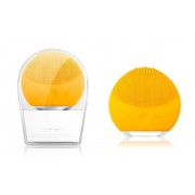 Массажер Forever Luna mini 2 силиконовый для очищения лица с ultra вибрацией (Желтый)