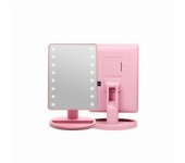 Косметическое зеркало с подсветкой Large Led Mirror (розовый)