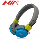 Наушники беспроводные Bluetooth NIA XP1 (Серо-голубой)
