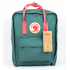 Рюкзак Fjallraven Kanken Classic Bag с розовыми ручками (Зеленый)