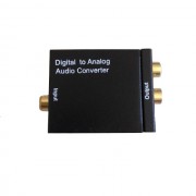 Аудио Конвертер Digital to Analog Audio ЦАП DAC цифра в аналоговый (Черный)