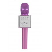 Микрофон Караоке со встроенным динамиком Q9 Беспроводной Bluetooth (Розовый)
