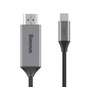 Кабель Baseus Video Type-C Male To HDMI Male Adapter Cable 1.8M CATSY-0G (Серый)