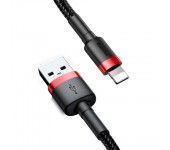 Кабель Baseus cafule Cable CALKLF-B19 USB For lightning 2.4A 1м (Черный,красный)