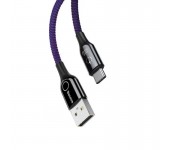 Кабель Baseus CATCD-05 USB-Type-C C-shaped Light Intelligent power-off (Фиолетовый)