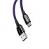 Кабель Baseus CATCD-05 USB-Type-C C-shaped Light Intelligent power-off (Фиолетовый)