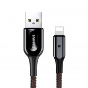 Кабель Baseus X-type Light Cable For Lightning 2.4A 1M CALXD-B01 (Черный)