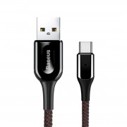 Кабель Baseus X-type Light Cable For Type-C 3A 1M CATXD-A01 (Черный)