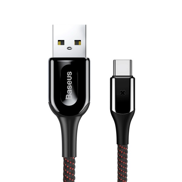 Кабель Baseus X-type Light Cable For Type-C 3A 1M CATXD-A01 (Черный)
