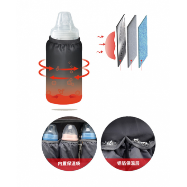 Многофункциональный рюкзак для мам COOLBELL CB-9003 (Бордовый)