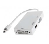 Мультифункциональный адаптер Basix D1 MINIDP to HDMI DVI VGA (Белый)