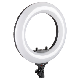 Кольцевая лампа настольная для сэлфи 10 дюймов с двумя подставками (Белый)
