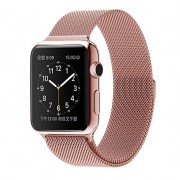 Ремешок Milanese Loop для Apple Watch 42 44 мм (Розовое золото)