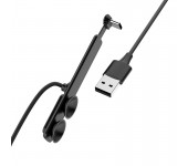 Кабель USB на Type-C с двумя присосками (черный)