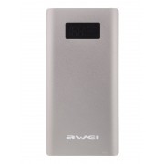 Внешний аккумулятор Awei P60K 10000 mAh Power Bank 2-USB (Серый)