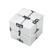 Игрушка-антистресс головоломка Infinity Cube куб трансформер металл (Серебристый)