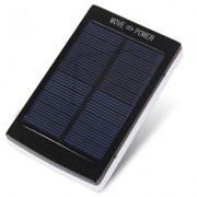 Powerbank со встроенной солнечной батареей Solar Power Bank, панель из 20 светодиодов, объем 12000 mAh