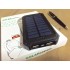 Powerbank со встроенной солнечной батареей Solar Power Bank пластиковый корпус, объем 12000 mAh (Черный)