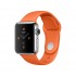 Силиконовый ремешок Sport для Apple Watch 38 40 мм (Оранжевый)
