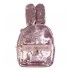 Рюкзак с пайетками ушки зайца (Розовый)