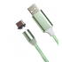 Магнитный кабель USB 360 LED Type-C 1000mm (Зеленый)