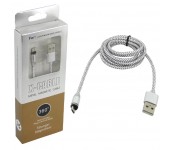 Магнитный кабель USB-Micro USB X-Cable Metal Magnetic Cable 360 для мобильных телефонов, для зарядки смартфона (Белый)