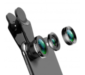 Универсальный объектив для смартфона Fisheye рыбий глаз, комплект линза для макро съемки