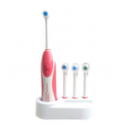 Зубная щетка электрическая набор с 4 насадками YOUTU (Розовый)